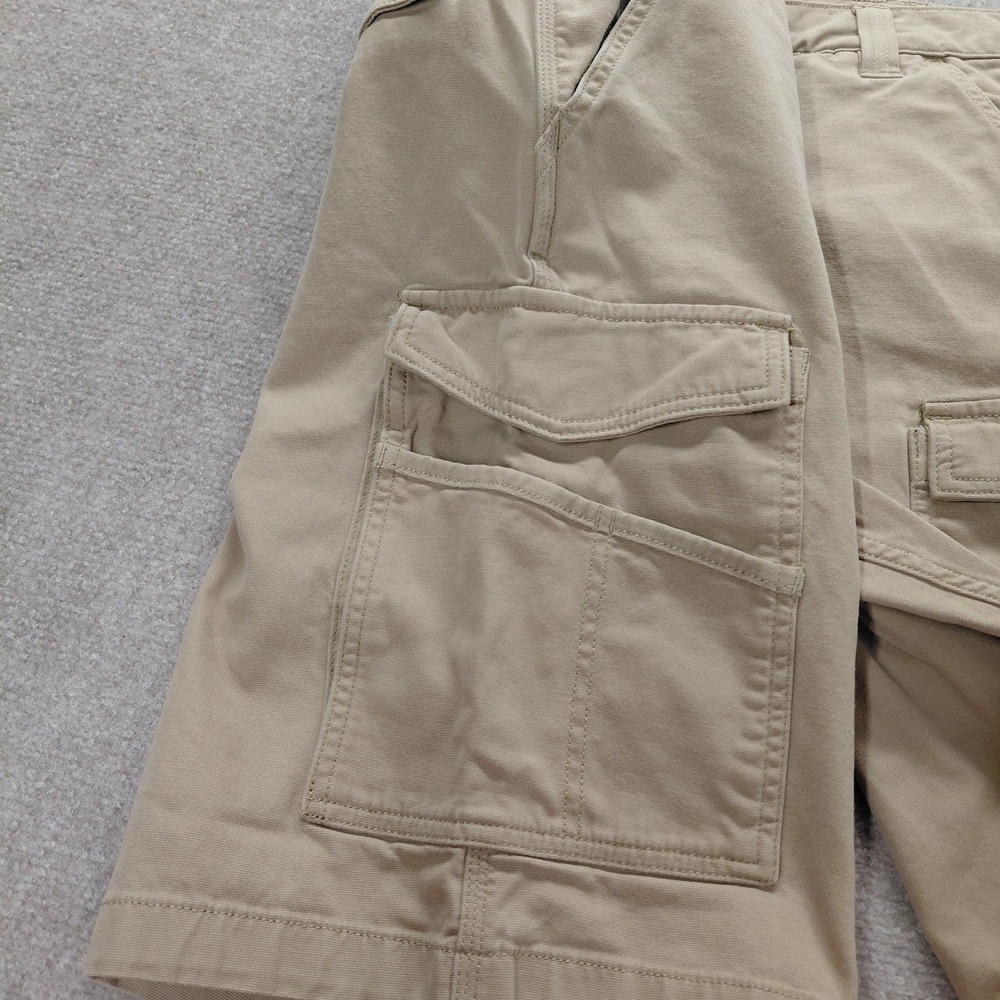 Carhartt Relaxed Rugged Flex Shorts Mens 38 Khaki Tan Work Utility 10.5" Inseam - Picture 2 of 12